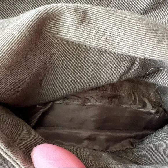 Old Navy 3X Double Breasted Army Green Waist Length Trench Coat - Picture 12 of 14